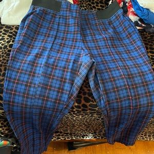 Blue/Pink Plaid pants